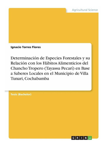 Libro Determinación De Especies Forestales Y Su Relació Lcm9
