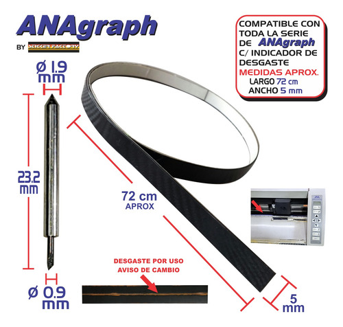 Plotter Anagraph***protection Band 24 = 61 Cm