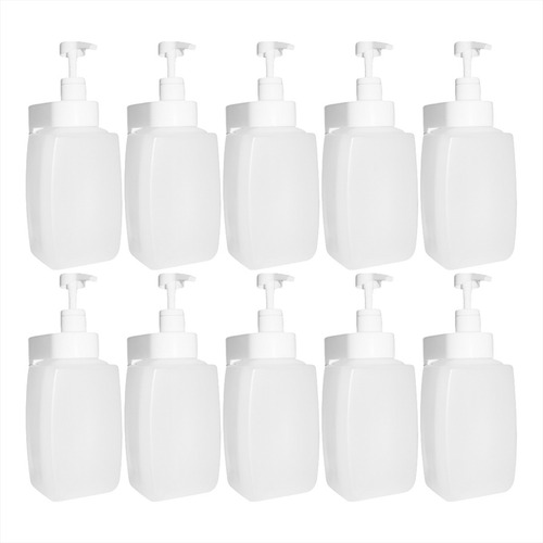 Saboneteira Pump Up Capacidade 1 Litro Bralimpia Kit 10 Cor Branco