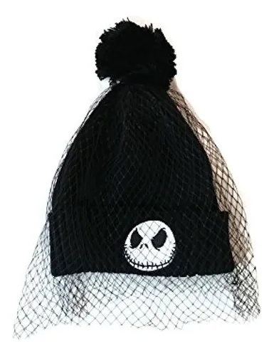 comprar - Gorro Con Pompones Con Velo, Pesadilla Antes De Navidad