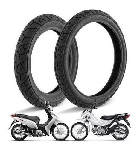 Par De Pneu 2.50/-17 Shineray Jet Phoenix Crypton Tamanho 17
