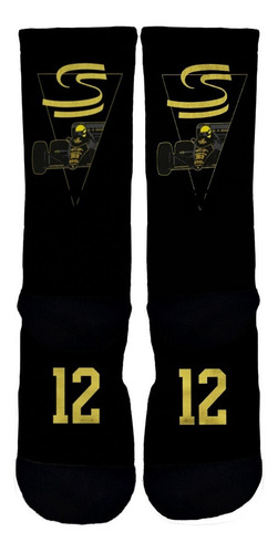 Imagem 2 de 3 de Meia Personalizada - Senna 12 - Crossfit - Meias Elite