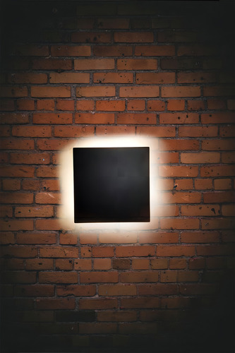5 Pack Lampara De Pared 10w Curveado Delgado Exterior Ip68 Color Cuadrado Delgado Negro Luz Calida 3500k
