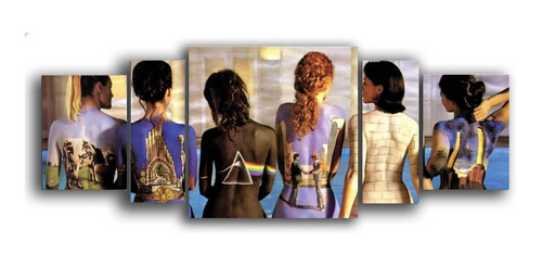 Cuadro Decorativos 160x60 Políptico Pink Floyd Musica 