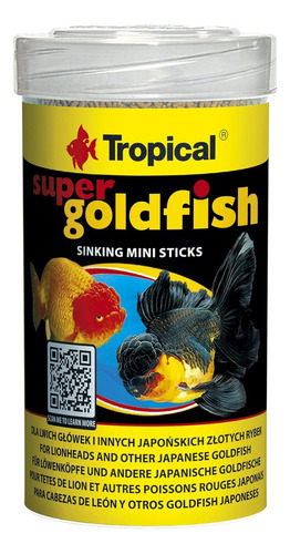 Ração Tropical Super Goldfish Mini Sticks 60g P/ Kinguios 