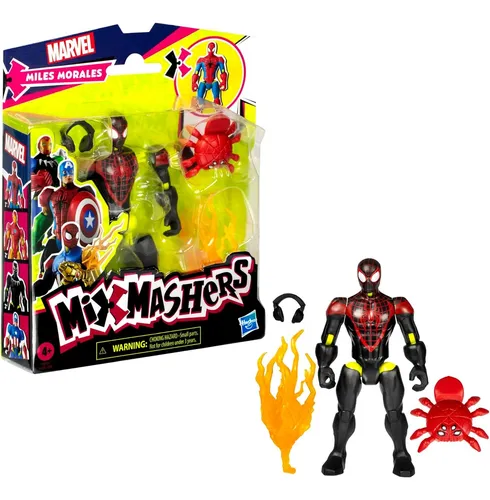 Figura De Acción Marvel Spiderman Mixmashers Miles Morales