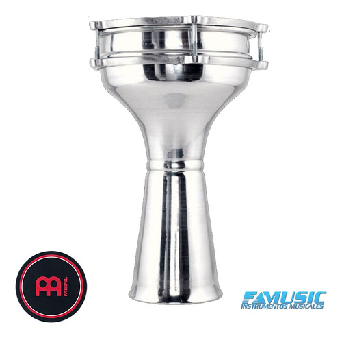 Imagen 2 de 10 de Derbake Meinl He104 Aluminio Parche Sintetico Envios