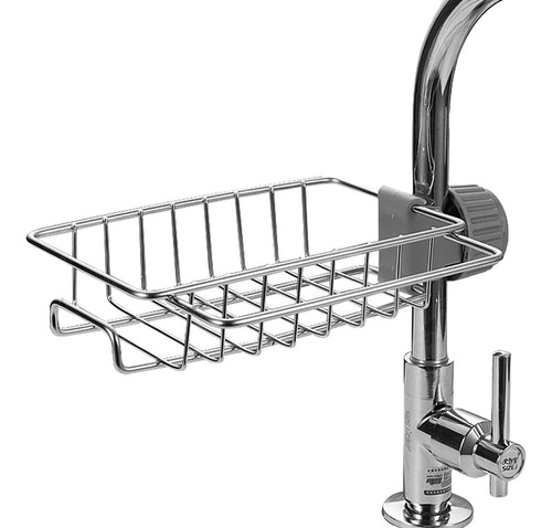 Prateleira De Drenagem Para Torneira Rack Esponja Inox