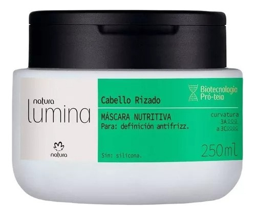 Máscara Nutritiva Cabello Rizado Lumina Natura