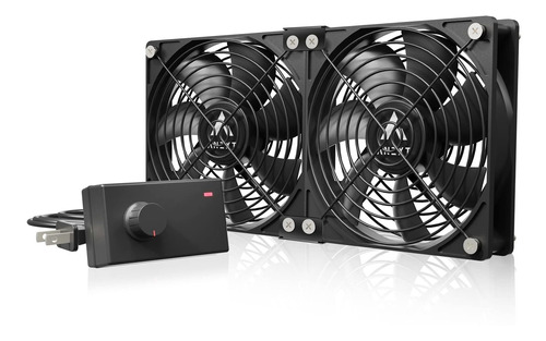 Anext, 120mm Ac Computer Fan Black, 120mm Fan 2 Packs, Silen