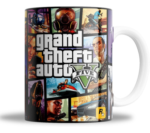 Taza De Ceramica - Gta 5 - Grand Theft Auto -video Juegos