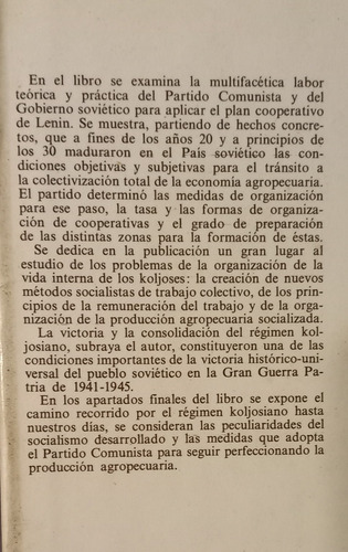 El Leninismo Y El Problema Agrario Campesino. Tomos 1 Y 2. T (Usado)