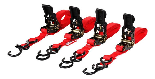 Gancho Tensor Con Matraca 4 Piezas, 4.5 Mts, 450 Kg Mikels