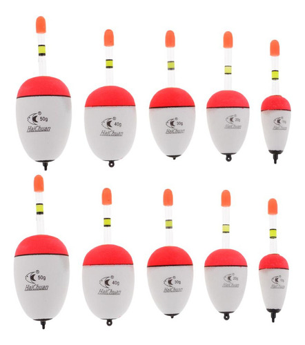 D1y: 2x 5pcs Flotadores De Pesca Con Barra Flotadores De