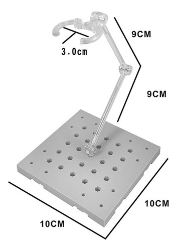 Soporte De Figura De Acción Resistente Soporte De Gris