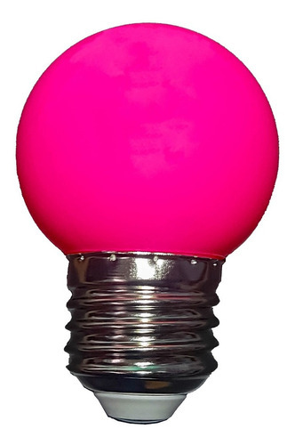 Lampadas Bolinhas Led 1w Colorida 110v/220v Abajur Festa Cor Da Luz Rosa Bivolt