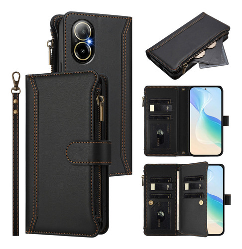 Funda De Piel Tipo Cartera Con Tapa Para Zte Blade V70 Design Max V70 V70 Vita