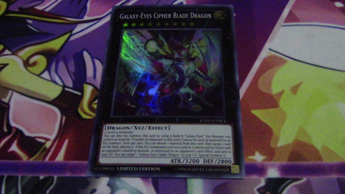 Yugioh Galaxy Eyes Cipher Blade Dragon Super Envio Gratis