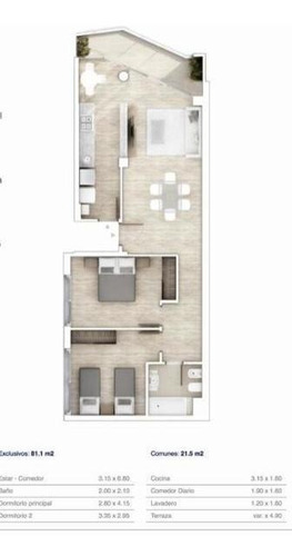 Apartamentos De 2 Dormitorios En Venta, La Blanqueada