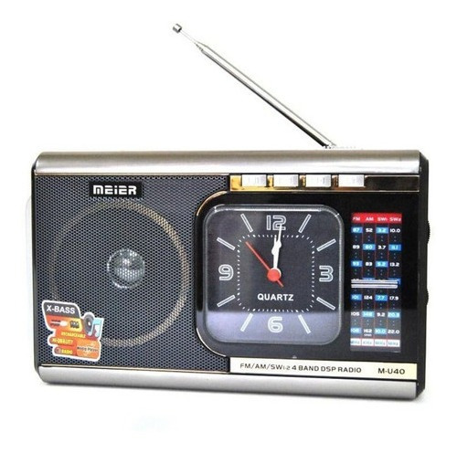 Radio Reloj  Amfm  Sw Usb Sd Mp3 Meier M-u41/