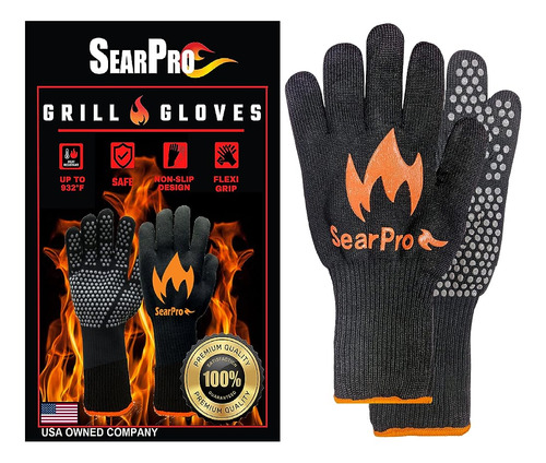 Searpro Bbq Grill Guantes Mitones De Horno De Cocina Fuego R