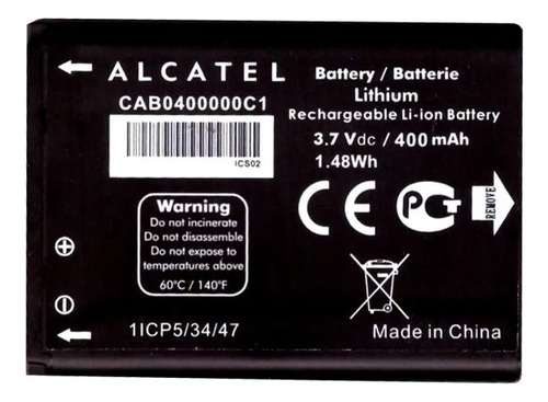 Sobre +b.atería  Alcatel Ot1035d Cab040000c1