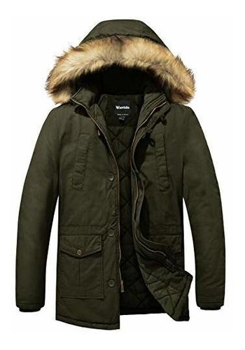 Wantdo Chaqueta De Algodón Espesa De Invierno Para Hombre Ab