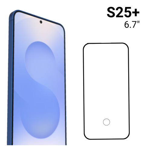 Película Antiimpacto C/ Furo Para Galaxy S25 S25+ S25 Ultra