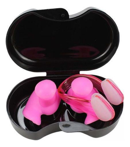 Fs 2 Juego De Tapones Para Los Oídos Para Natación, Rosa