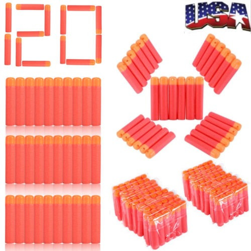 Bala De Espuma Suave De Relleno 120pcs Dardos 9.5cm Para Pis