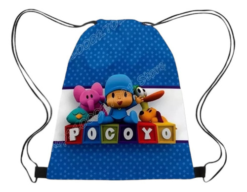 Bolsa Tipo Mochila Infantil Con Cordón Pocoyo Escuela O Jard