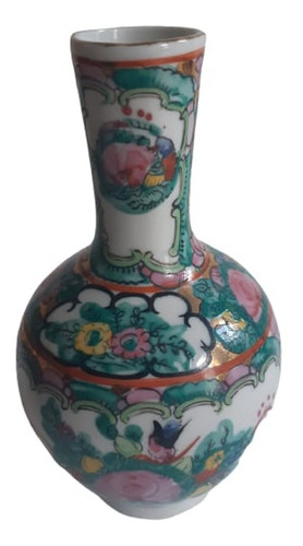 Florerito De Porcelana China Familia Rosa  Sellado 
