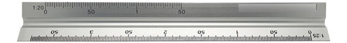 Escalímetro Aluminio Arquipunto 6 Esc.  Con Logo 15cm