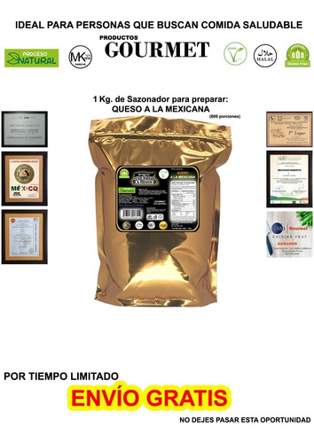 Especias Para Preparar Queso A La Mexicana 1kg Kosher