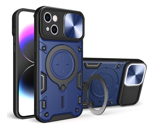 Funda Uso Rudo Para iPhone 15 Series  Dashcam + Cristal 9d