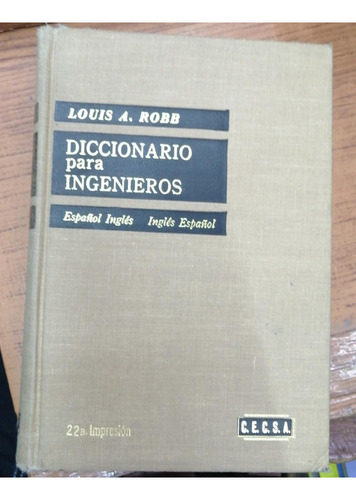Libro Diccionario Para Ingenieros Español Ingles