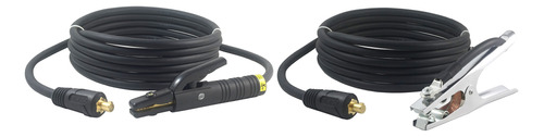 Juego De Cables De Soldadura De 200 Amperios  Conector Dins