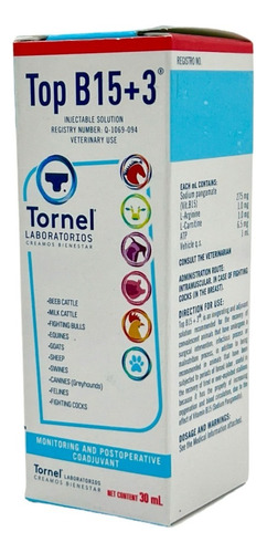 Tornel Top B15+3 30ml Vigorizante Coadyuvante Postoperatorio