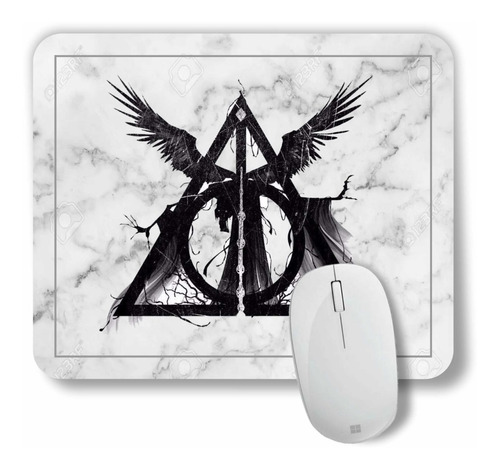 Pad Mouse Harry Potter. Logo Icono La Reliquia De La Muerte