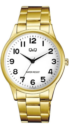 Reloj Q&q Análogo De Hombre (c10a-004py) Color De La Correa Dorado