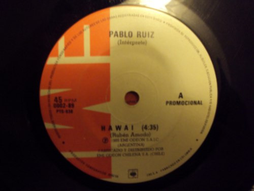 Single Vinilo 45 Pablo Ruiz Hawai