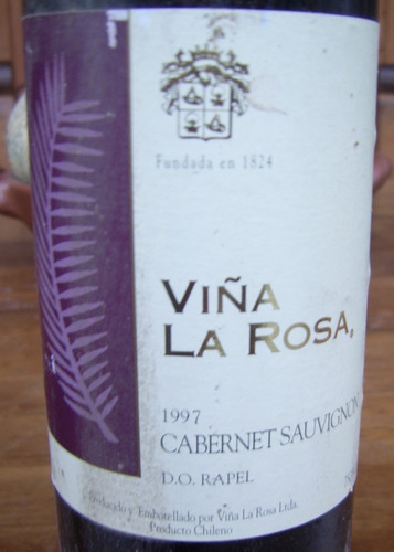 Vino Viña La Rosa Cabernet Sauvignon 1997