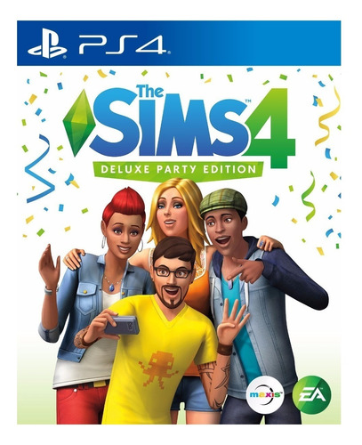 The Sims 4  4 Deluxe Party Edition Electronic Arts PS4 Digital
