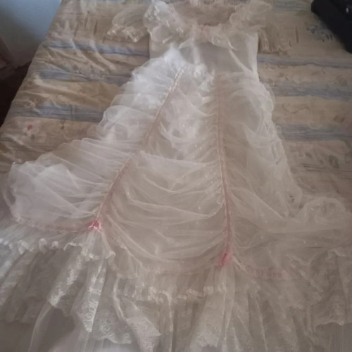 Vestido Disfraz Re Dama Antañona O Primera Comunión Talla 16