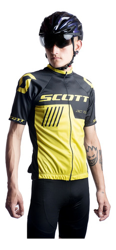 Jersey Ciclismo Ruta Mtb Scott Neon Manga Corta