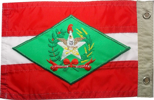 Bandeira De Santa Catarina Para Moto Bordada Dupla Face