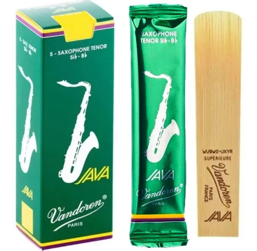 Palheta Vandoren Java Green (verde) - Sax Tenor - Escolha Nº