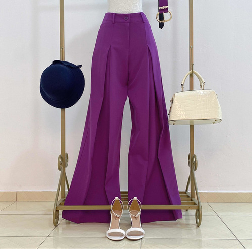 Imagem 6 de 7 de Calça Pantalona Moda Social Feminina