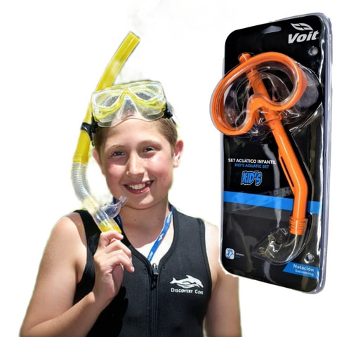 Set De Buceo Visor Y Snorkel Infantil Voit Junior Original