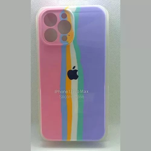 Silicone Case Arcoíris iPhone 13 Pro Max con protector de cámara -  XavierVentas